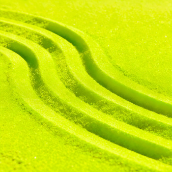 Arena fina amarillo neón para decoración moderna y creativa
