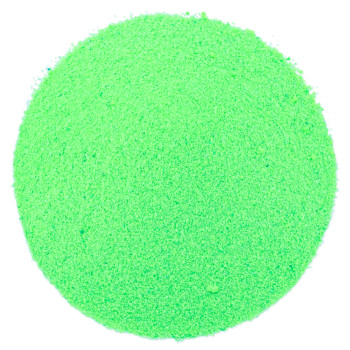 Hellgrüner neonfarbener Feinsand