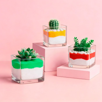 Arena verde oscuro neón para manualidades y decoración llamativa