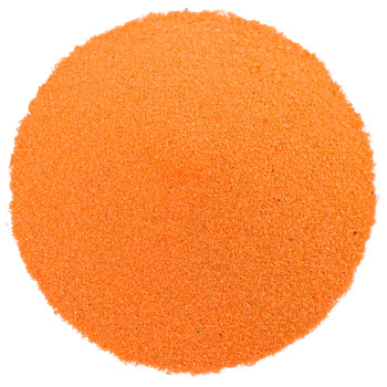 Orangefarbener Feinsand