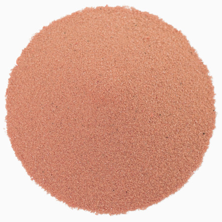 Terrakottafarbener feiner Sand