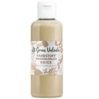 Beiger Flüssigfarbstoff zur Herstellung von Glycerinseife.