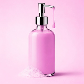 Blush rosa Flüssigfarbstoff zur Herstellung von Glycerinseife.