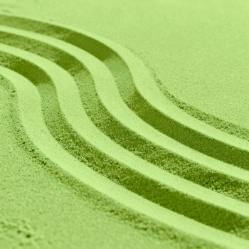 Feiner pistaziengrüner Sand zum Basteln. Online-Verkauf