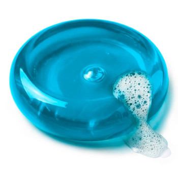 Wasserlösliches türkisfarbener Farbstoffpulver.