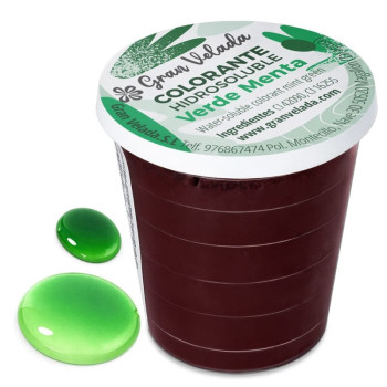 Wasserlöslicher minzfarbener Farbstoffpulver