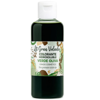 Olivgrüner Flüssigfarbstoff zur Herstellung von Glycerinseife.