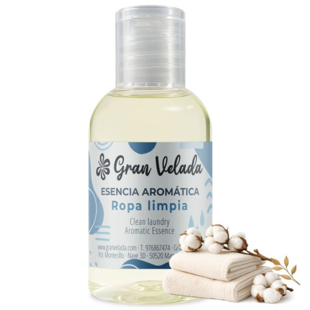 Esencia aromática ropa limpia - Fragancia fresca y floral
