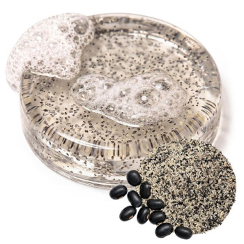Partículas exfoliantes frijol negro 500 micras