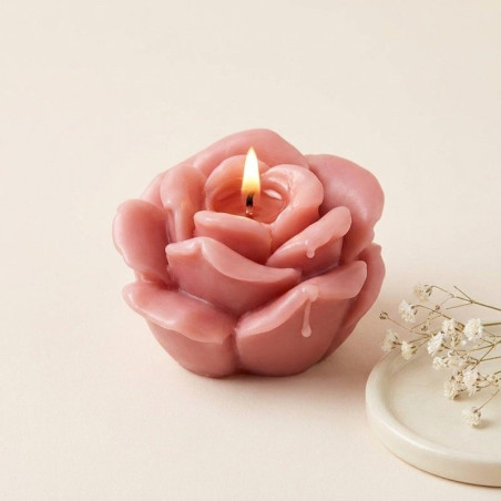 Formform von 2 Rosen 3D zum Basteln und zur Herstellung von Kerzen und Seifen.