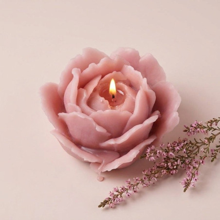 Klassische rosa Kerzenform.