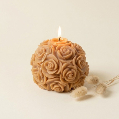 Kleine Rosenkugel Kerzenform.