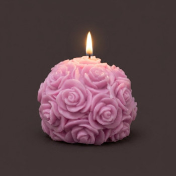 Kleine Rosenkugel Kerzenform.