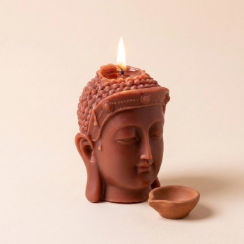 Gekrönter Buddha Form zur Herstellung von Kerzen.