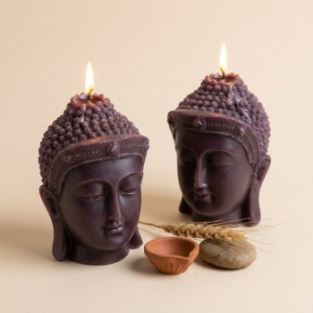 Gekrönter Buddha Form zur Herstellung von Kerzen.