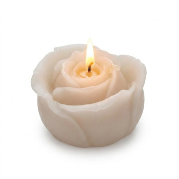 Rose Form zur Herstellung von Kerzen.