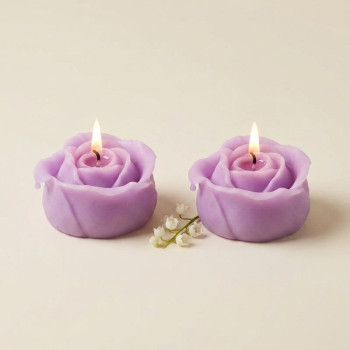 Rose Form zur Herstellung von Kerzen.
