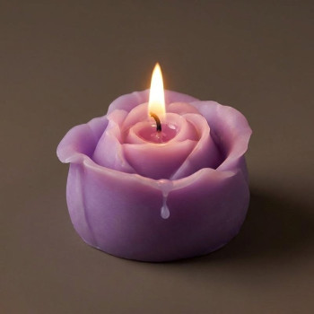 Rose Form zur Herstellung von Kerzen.