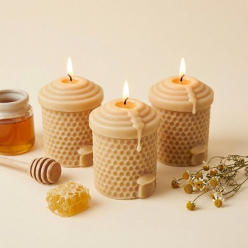 Zylindrische Bienenhaus Kerzenform