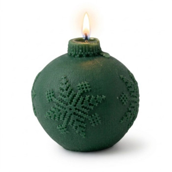 Seifenform, gestrickte Weihnachtskugel.