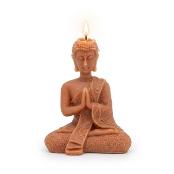 Großer Goldener Buddha Kerzenform 3D.