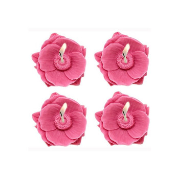 4 orientalische Mohnblumen Form zur Herstellung von Kerzen.