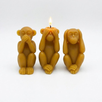 Molde para velas buda con ramo de flores 5
