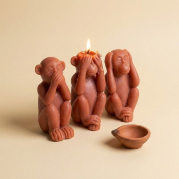 Molde de silicona para velas buda con ramo de flores | Gran Velada