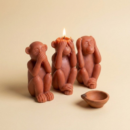 Molde de silicona para velas buda con ramo de flores | Gran Velada
