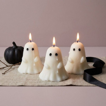 Halloween-Geister-Silikonform zum Kerzenmachen und für Bastelarbeiten.