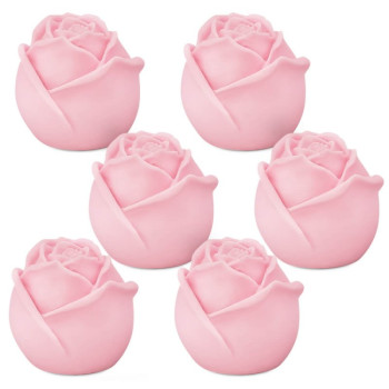 Silikonform mit 6 geschlossenen Mini-Rosen für Seifen und Kunsthandwerk.