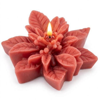 Silikonform „Weihnachtsstern“ zum Herstellen von Kerzen.