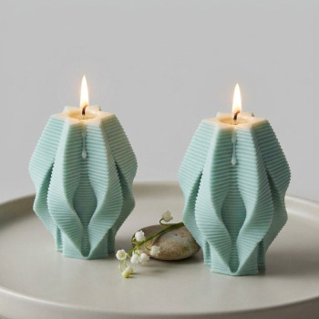 Molde para velas flor de peonía 4