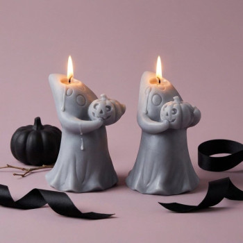 Set de moldes para velas flor de ranúnculo 2