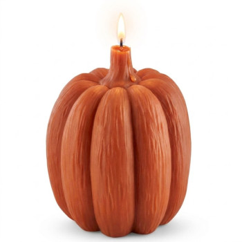 Breite Kürbisform zum Kerzengießen für Halloween