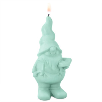 Silikonform Elf mit Buch zum Herstellen von Weihnachtskerzen.