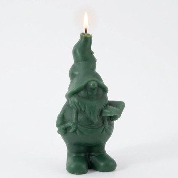Silikonform Elf mit Buch zum Herstellen von Weihnachtskerzen.