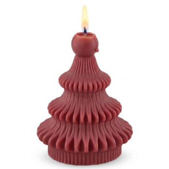 Weihnachtsbaumform „Winter“ mit Kugel zum Kerzenmachen.