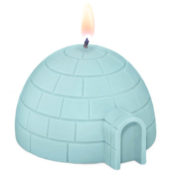 Molde de silicone iglu para fazer velas, sabonetes e enfeites de Natal