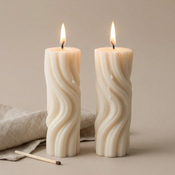 Maceteros decorativos hechos con cemento para figuras naranja clásico