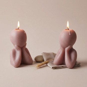 Cemento para figuras naranja neón para manualidades y piezas decorativas