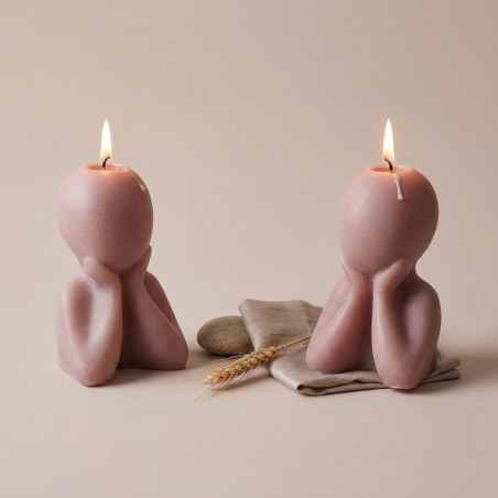 Cemento para figuras naranja neón para manualidades y piezas decorativas