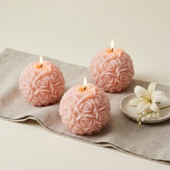 Maceteros decorativos hechos con cemento para figuras marrón chocolate