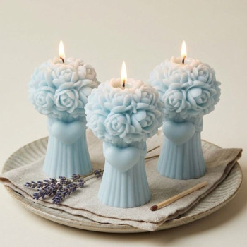 Molde de silicona para velas girasol pequeño | Gran Velada
