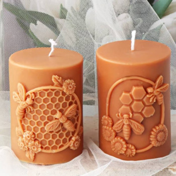 Cera perlada naranja clásico | Pearled wax de colores | Gran Velada