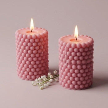 Cera perlada rosa blush | Pearled wax de colores | Gran Velada