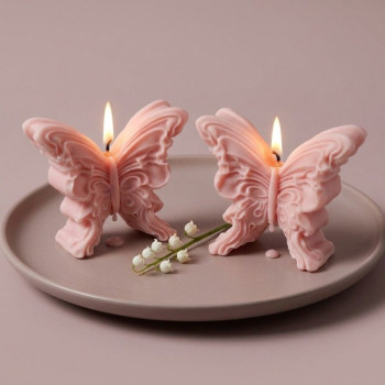 Molde para velas flor de plumeria
