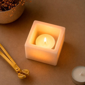 Molde fanal cuadrado mini - Silicona para velas decorativas