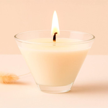 Recipiente redondo para fazer velas perfumadas. Loja online.