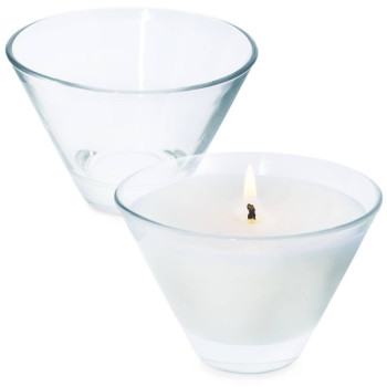 Recipiente redondo para fazer velas perfumadas. Loja online.